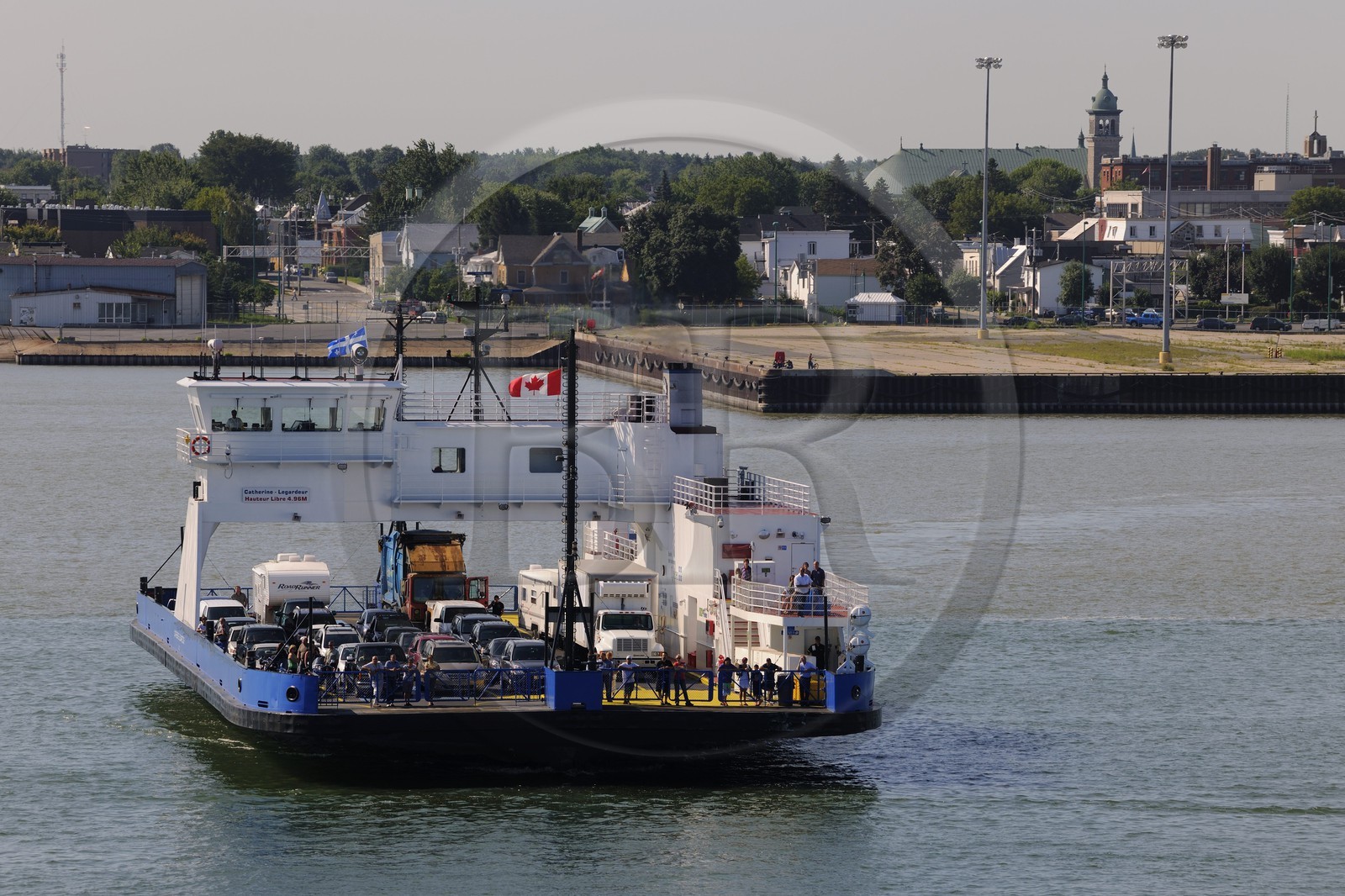 Canada, province de Québec, traversier à Sorel-Tracy sur le fleuve Saint-Laurent