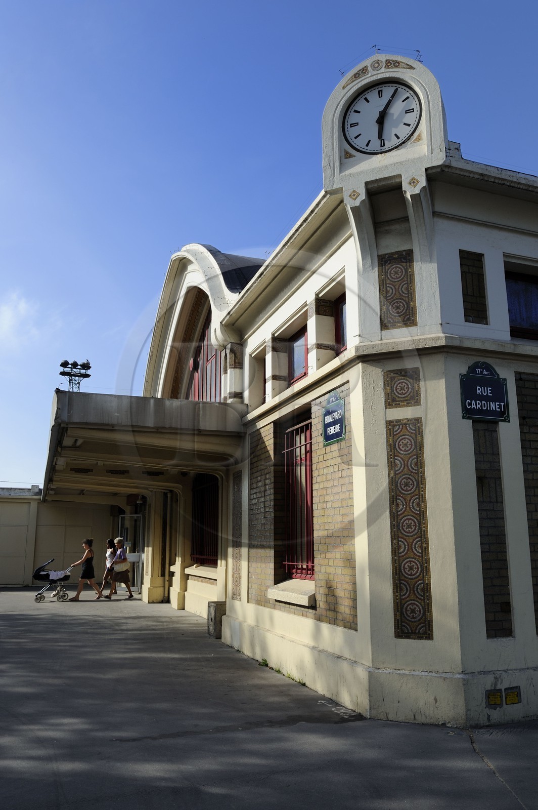 France, Paris (75), gare SNCF de Pont-Cardinet de Modern Style