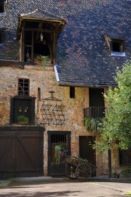 France, Haut Rhin, Colmar, former farmhouse rear of a courtyard in the Rue des Marchands