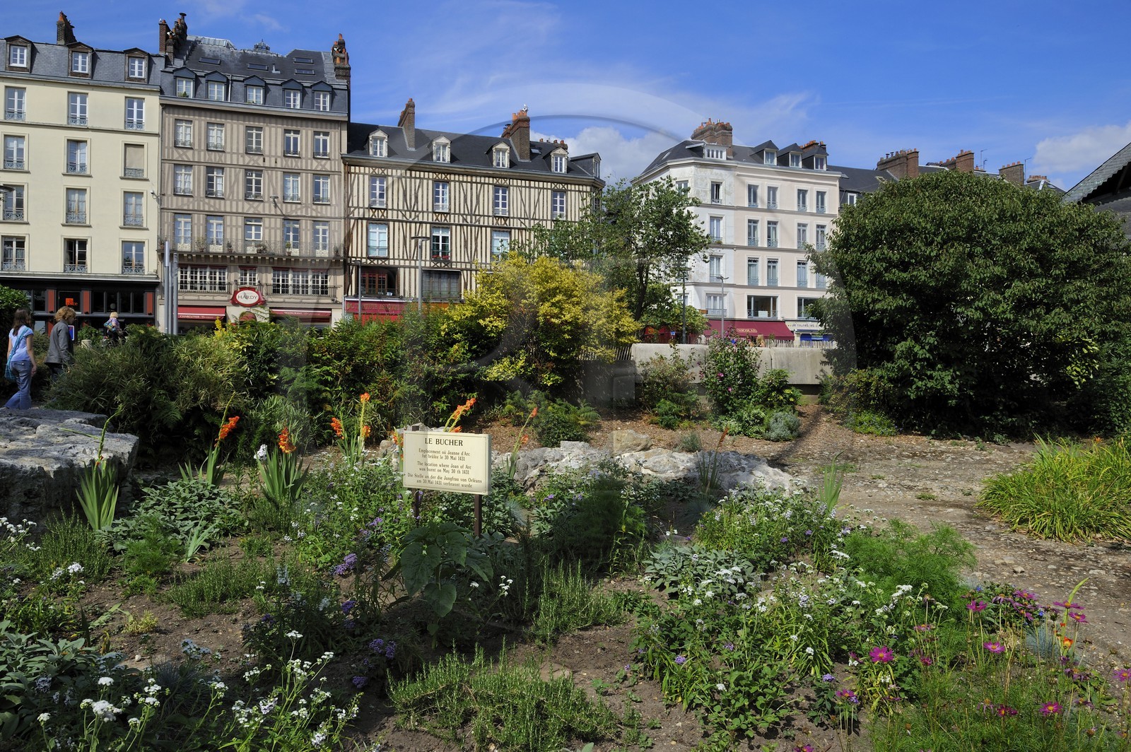 France, Seine Maritime, Rouen, place du Vieux Marché, the site of Joan Of Arc's pyre