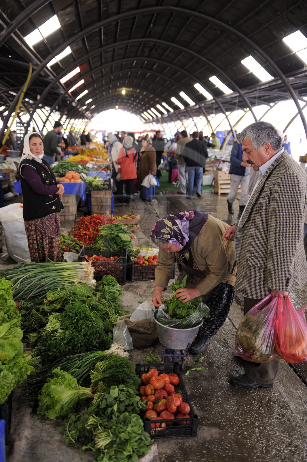 Turquie, Anatolie Centrale, province de Nevsehir, Cappadoce classée Patrimoine Mondial de l'UNESCO, marché d' Avanos