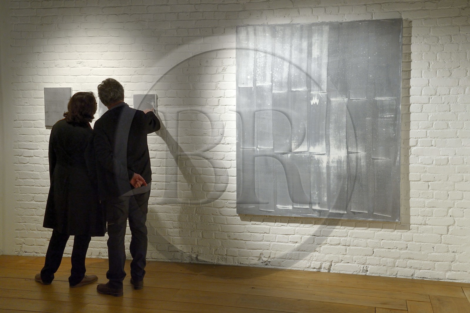 France, Paris (75), vernissage à la Galerie Univer