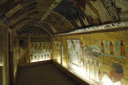 Egypt, Upper Egypt, Nile Valley, surroundings of Luxor, West bank, Thebes Necropolis listed as World Heritage by UNESCO,  Deir el-Medina, the Craftsmen valley, tomb of a craftman