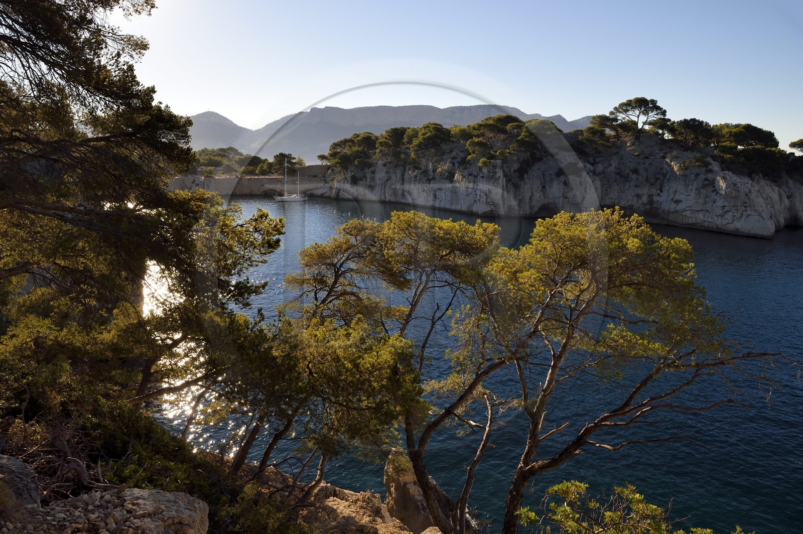 France, Bouches-du-Rhône (13), Cassis, Parc national des Calanques, Calanque de Port-Miou (demande d'autorisation nécessaire avant publication)