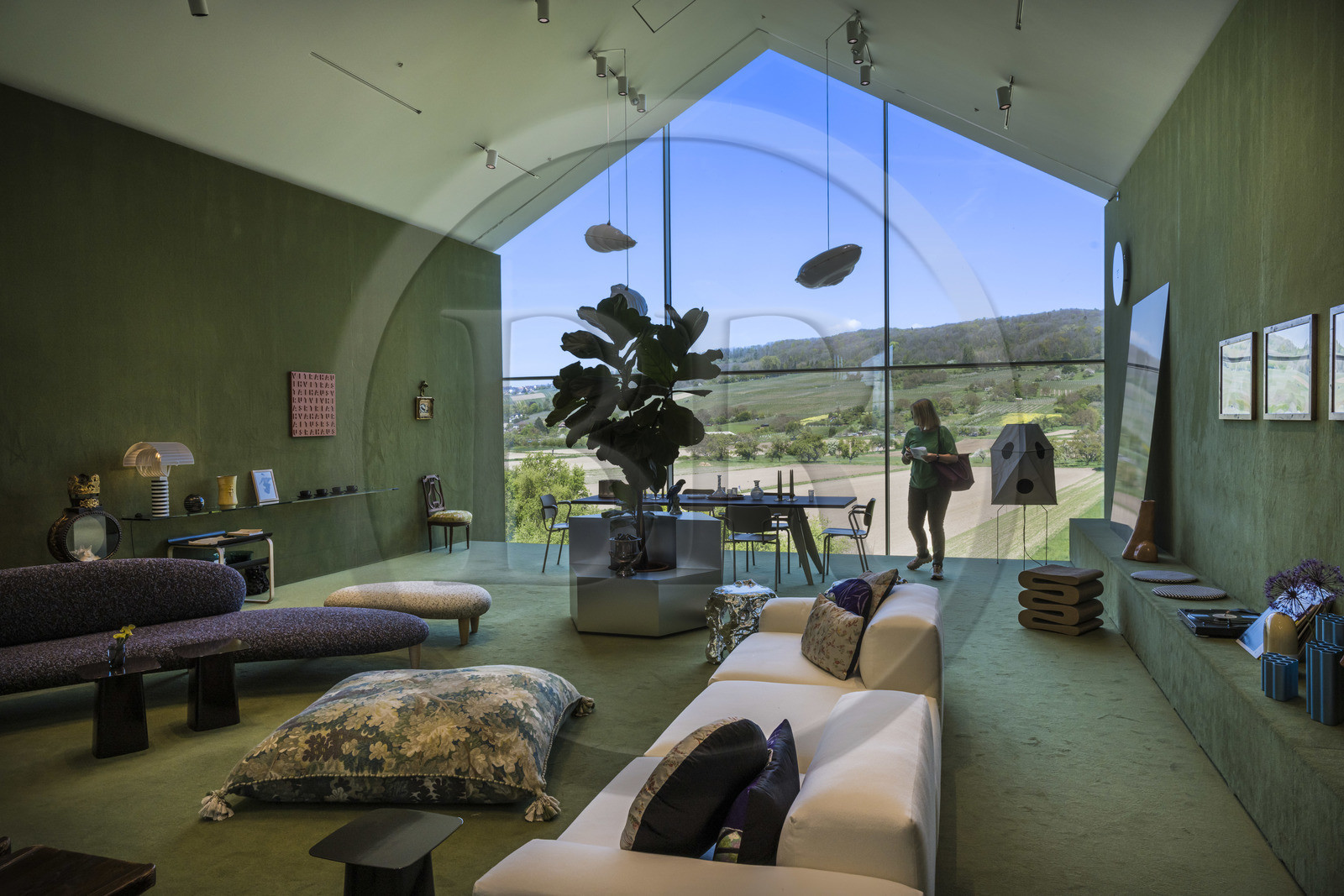 Germany, Bade-Wurtemberg, Weil am Rhein near Basel, the Vitra Campus, Vitra Haus, by architects Herzog and de Meuron (2010)