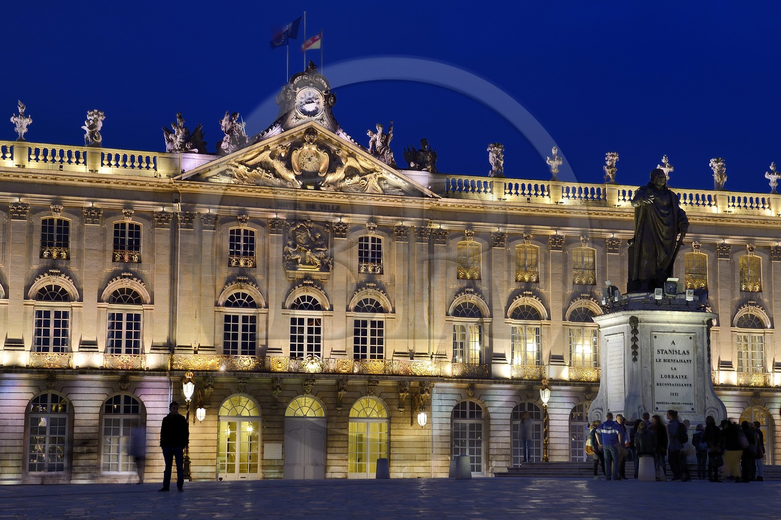 France, Meurthe-et-Moselle, Nancy, Place Stanislas (former Place Royale) built by Stanislas Leszczynski in the 18th century, listed as World Heritage by UNESCO, the City Hall