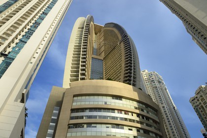 Panama, Panama City, Punta Colon, Hotel et tour Trump Ocean Club International, tour de front de mer à usage mixte en hotel et copropriété