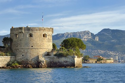 France, Var (83), la rade de Toulon, La Seyne-sur-Mer, quartier de Tamaris, le Fort Balaguier