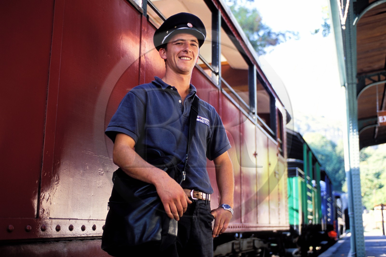 France, Gard (30), le petit train d' Anduze (train à vapeur)