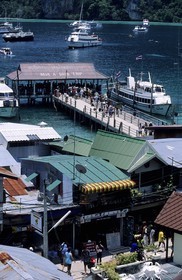 Thailand, Ko Pee Pee, Pee Pee Don island, Ton Sai Bay harbour
