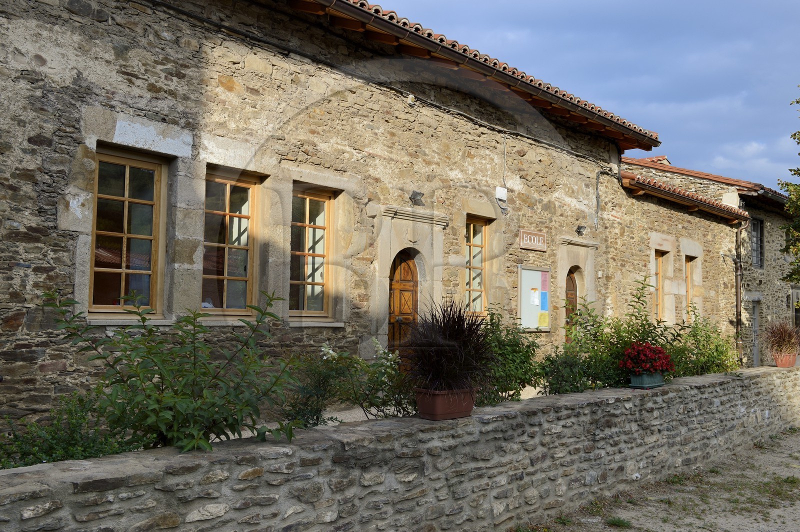 France, Loire, Parc Naturel Regional du Pilat (Natural Regional Park of Pilat), Sainte Croix en Jarez, labelled Les Plus Beaux Villages de France (The Most Beautiful Villages of France), the former Carthusian monastery, the school