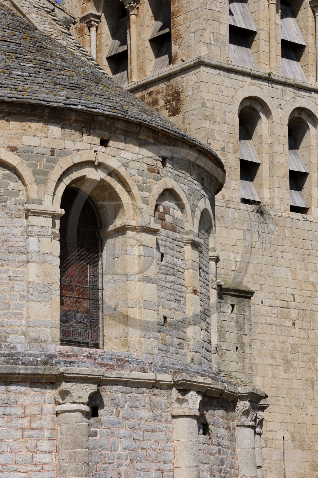 France, Aude (11), village de Caunes-Minervois, abbaye  bénédictine fondée en 780