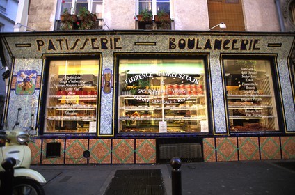 France, Paris, Marais district, front of Jewish bakery on the Ecouffes Street