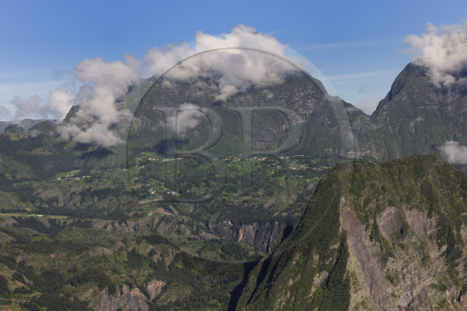 France, île de la Réunion, cirque de Salazie, classé Patrimoine Mondial de l'UNESCO