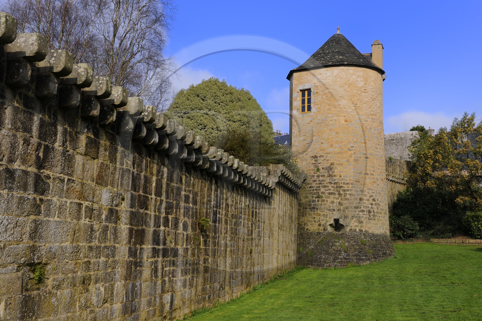 France, Finistère (29), Quimper, la tour Nevet dans les anciens remparts
