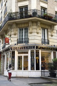 France, Paris (75), Patisserie Boulangerie Boris Lumé dans la rue Caulaincourt