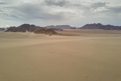 Namibie, région de Hardap, désert du Namib à l'Est du parc national Namib Naukluft vers Sossusvlei (vue aérienne)