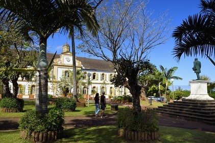 France, Ile de la Reunion, ville de Saint-Pierre, la mairie, ancien batiment de la Compagnie des Indes orientales