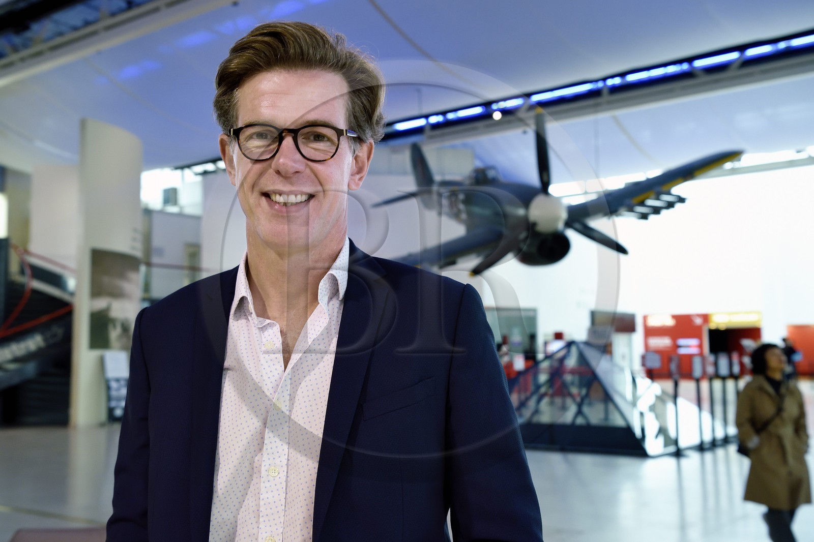 France, Calvados (14), Caen, le Mémorial pour la Paix, Franck Moulin, directeur adjoint du Mémorial