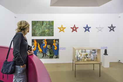 Suisse, Bâle, le Kunstmuseum Basel Gegenwart (musée d'Art contemporain), exposition Heute Nacht getraumt (rêvé cette nuit) proposée par l'artiste Ruth Buchanan