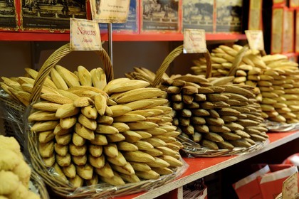 France, Bouches-du-Rhone, Aix-en-Provence, the cookies Navettes are a specialty of Provence