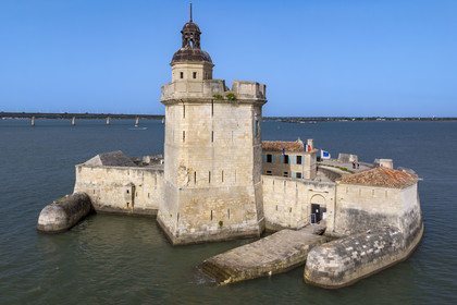 France, Charente-Maritime (17), Bourcefranc-le-Chapus, Fort Louvois aussi appellé Fort du Chapus (vue aérienne)