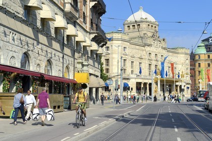 Suède, Stockholm, le Théâtre Dramatique royal (Kungliga Dramatiska Teatern) à Nybroplan