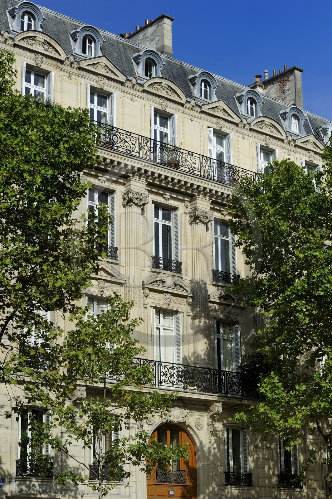 France, Paris (75), immeuble haussmannien de première classe au n° 84-88 boulevard Malesherbes