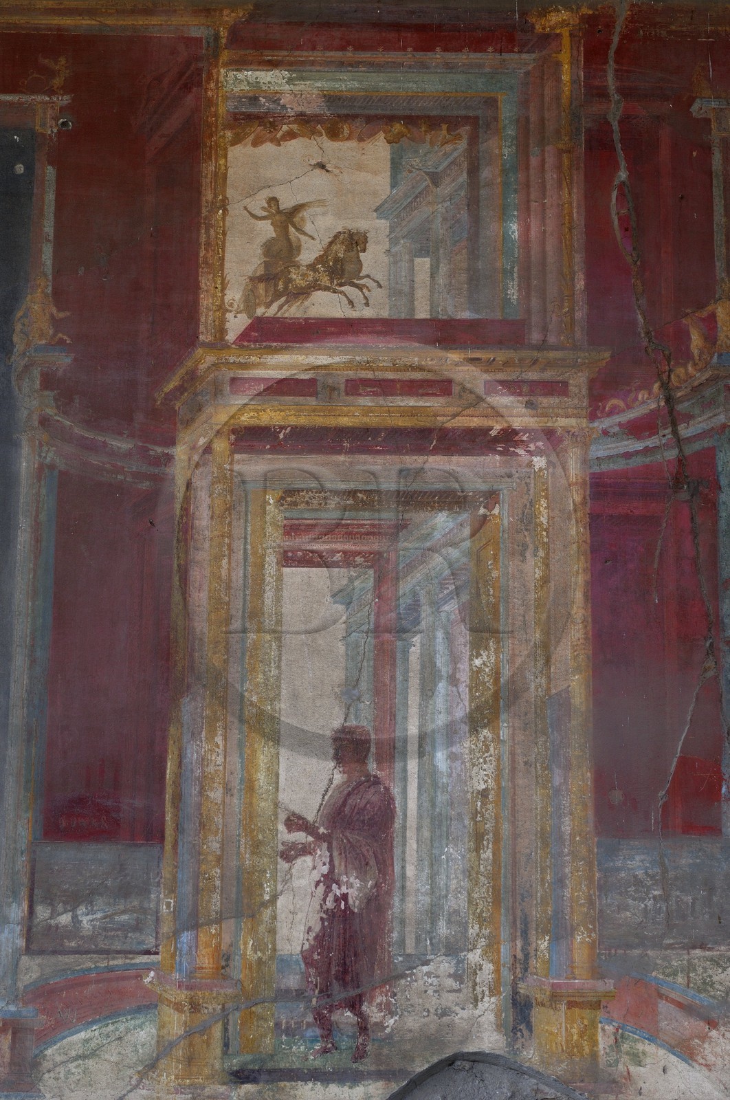 Italie, Campanie, Pompei, site archéologique classé Patrimoine Mondial de l'UNESCO, fresque