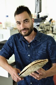 France, Var (83), Six-Fours-les-Plages, Ile des Embiez, Robert Bunet, directeur de la recherche à l'Institut océanographique Paul Ricard
