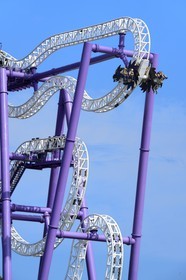 Suède, Stockholm, Djurgarden, le parc d'attractions Gröna Lund aux accents de fête foraine