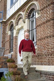 France, Seine Maritime, the town of Sainte Adresse in the neibourhood of Le Havre, Remy Dufour vice president of the association for the safeguarding of the heritage of Saint-Adresse