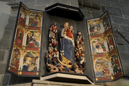 France, Finistere, Saint Thegonnec, the church in the Parish close (enclos paroissial), Tree of Jesse of the seventeenth century