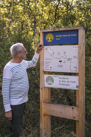France, Var (83), Provence Verte, Bras, Académie du Bain de Forêt Provençale, forêt du domaine Le Peyrourier - une campagne en Provence