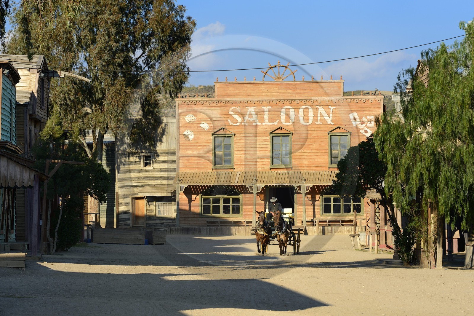 Espagne, Andalousie, province de Almeria, désert de Tabernas, parc d'attraction Fort Bravo Texas Hollywood, c'est ici que fut tourné les 7 Mercenaires de John Sturges mais aussi Les Pétroleuses de Christian-Jaque et Pour Une Poignée de Dollars de Sergio Leone