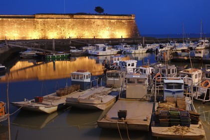 France, Charente-Maritime (17), Ile d'Oléron, Le Château d'Oléron, le port