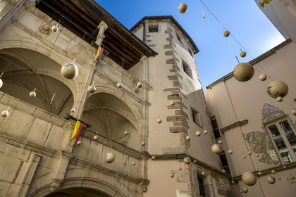 France, Cote d'Or, Climats terroirs of Burgundy, listed as World Heritage by UNESCO, Beaune, Hotel Le Cep in the 15th and 16th century Brunet de Monthelie mansion