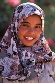 Jordanie, Petra, une jeune bédouine