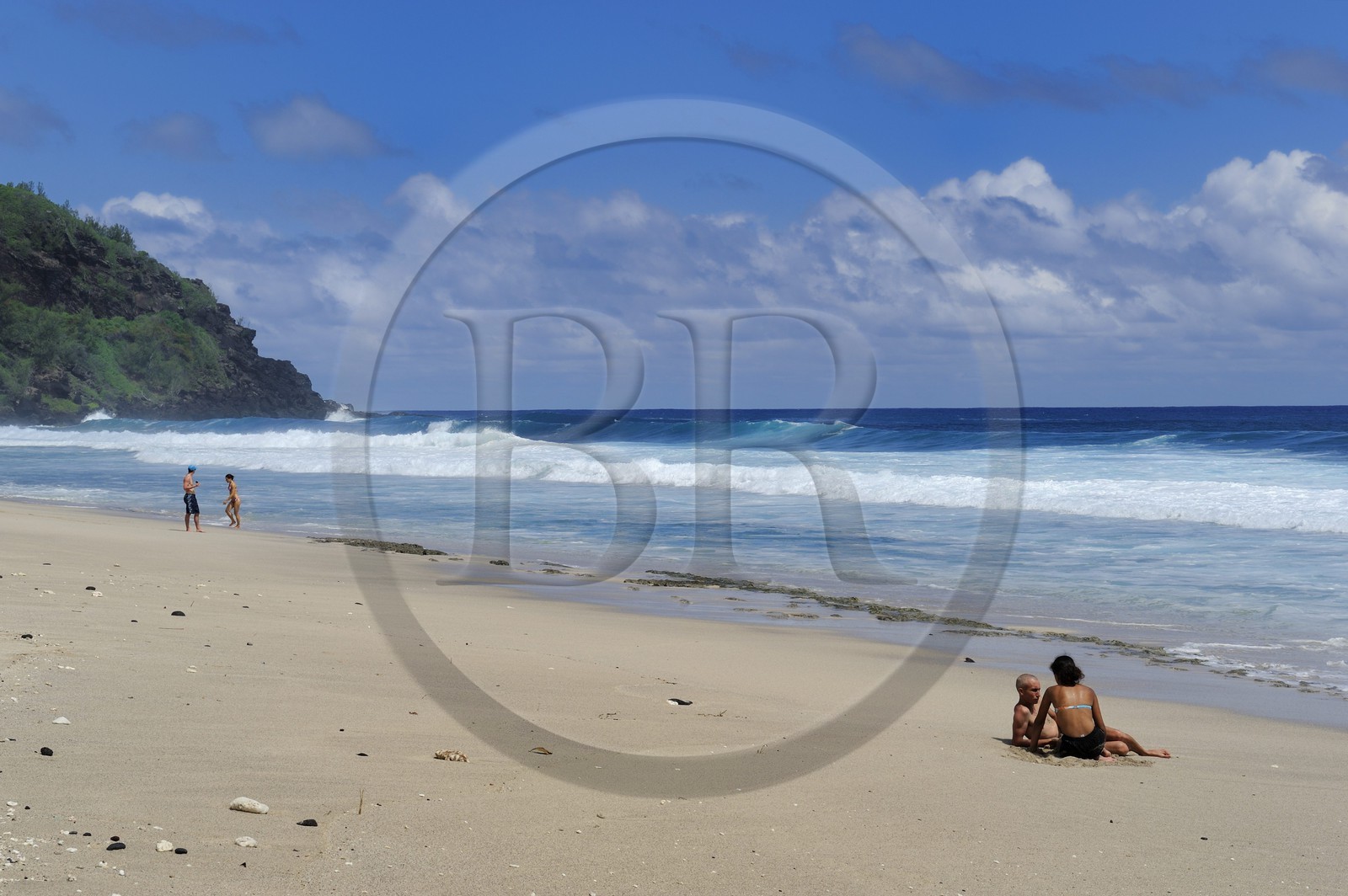 France, île de la Réunion, la côte sud, plage de Grand-Anse