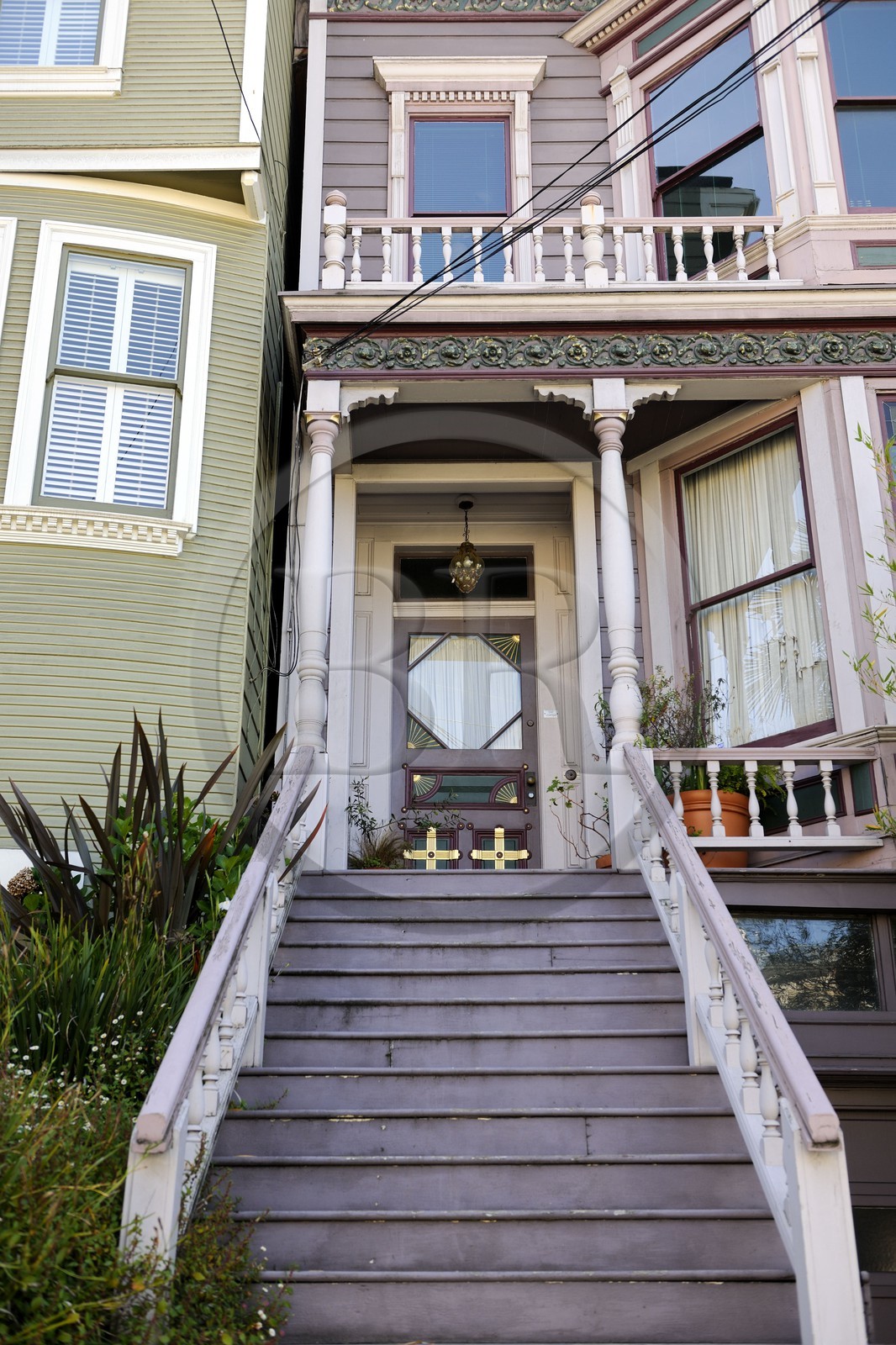 United States, California, San Francisco, Victorian wooden houses on Castro Street