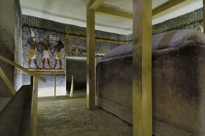 Egypte, Haute Egypte, vallée du Nil, environs de Louxor, nécropole thébaine classée Patrimoine Mondial de l'UNESCO, Thèbes Ouest, vallée des Rois, tombe de Ramses III