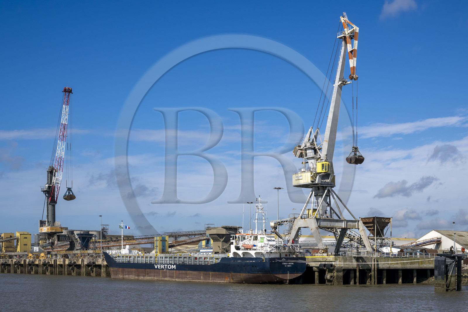 France, Loire-Atlantique (44), Estuaire de la Loire, Saint-Nazaire, Grand port maritime de Nantes-Saint-Nazaire, terminal agroalimentaire et multivrac de Montoir de Bretagne