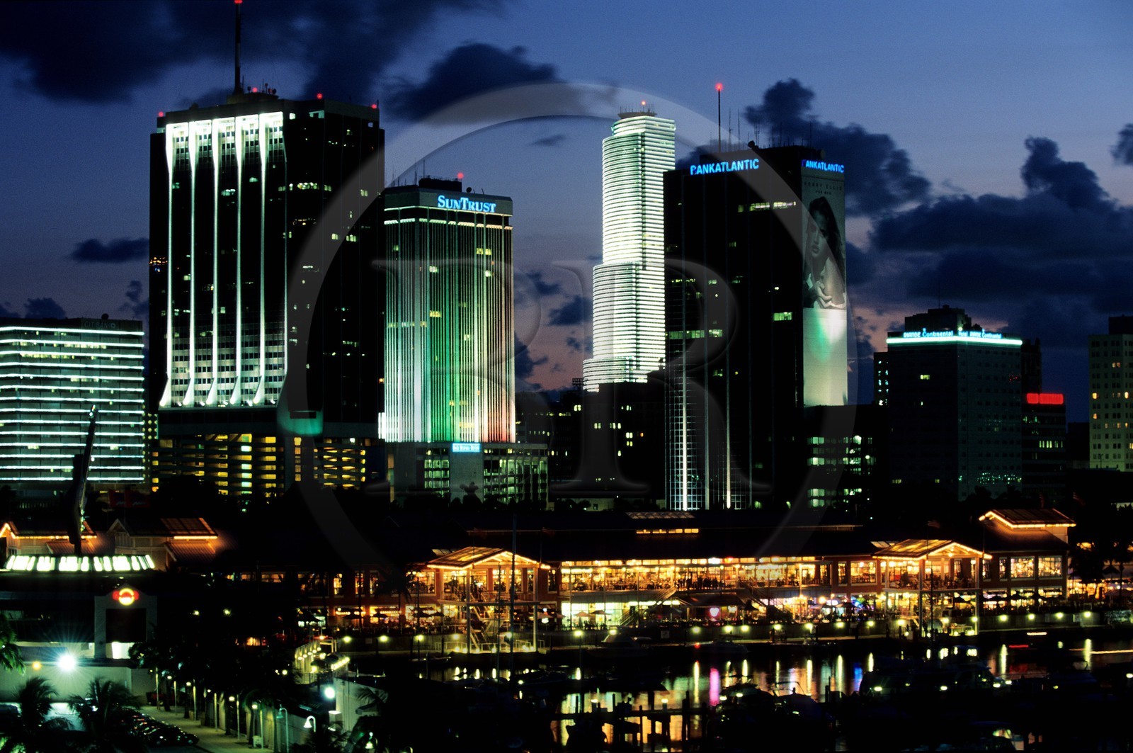 United States, Florida, Miami city, downtown skyscrapers