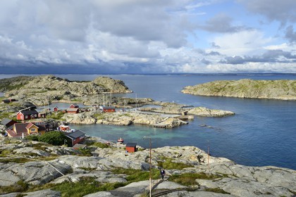 Suède, Västra Götaland, Väderöarna (iles météo) au large de Fjällbacka, le petit port