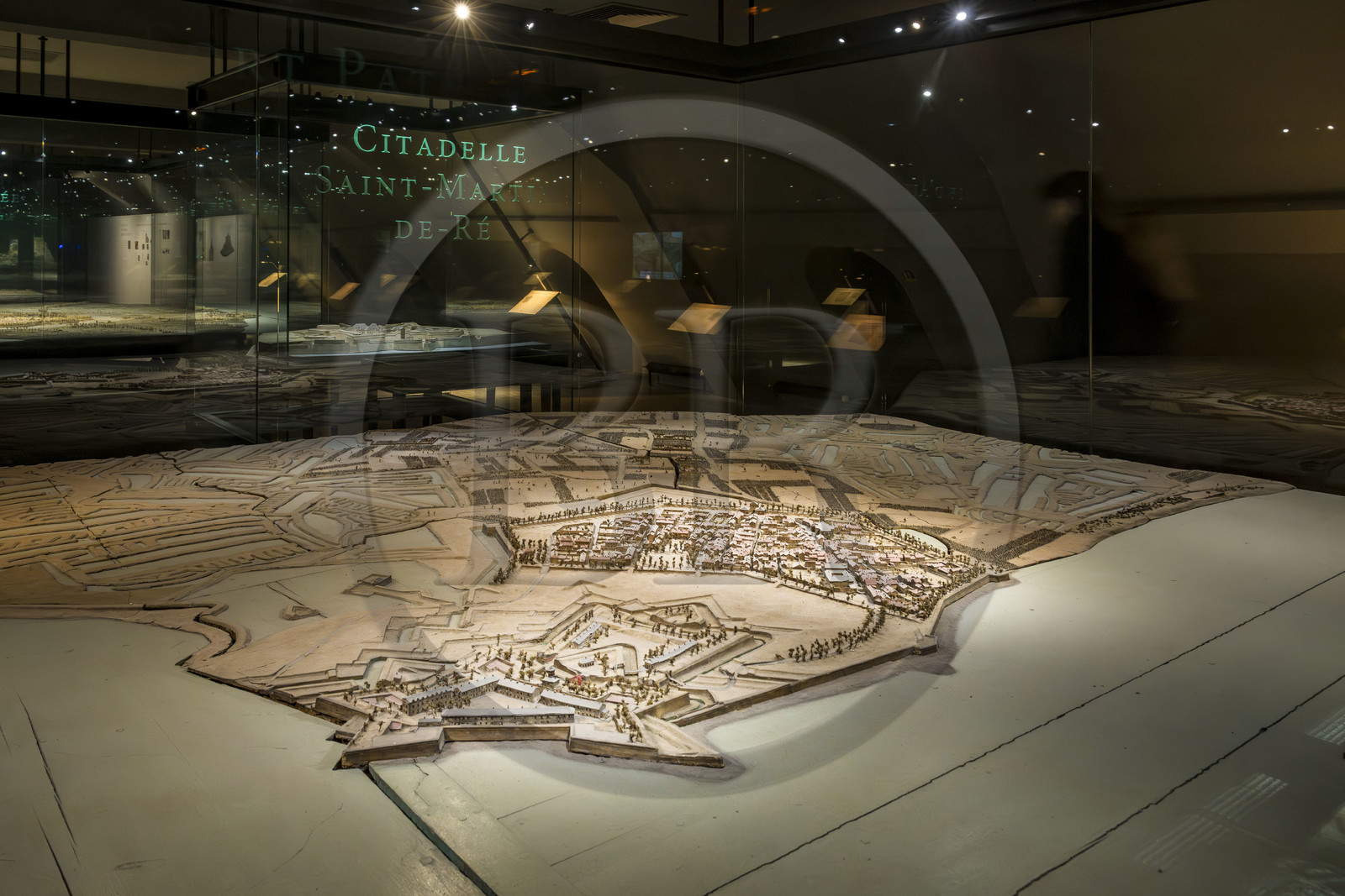 France, Paris (75), Hotel des Invalides, Musée de l'Armée, Musée des Plans-Reliefs, Château d'Oléron, maquette réalisée en 1703