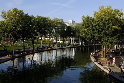 France, Paris (75), le canal Saint-Martin