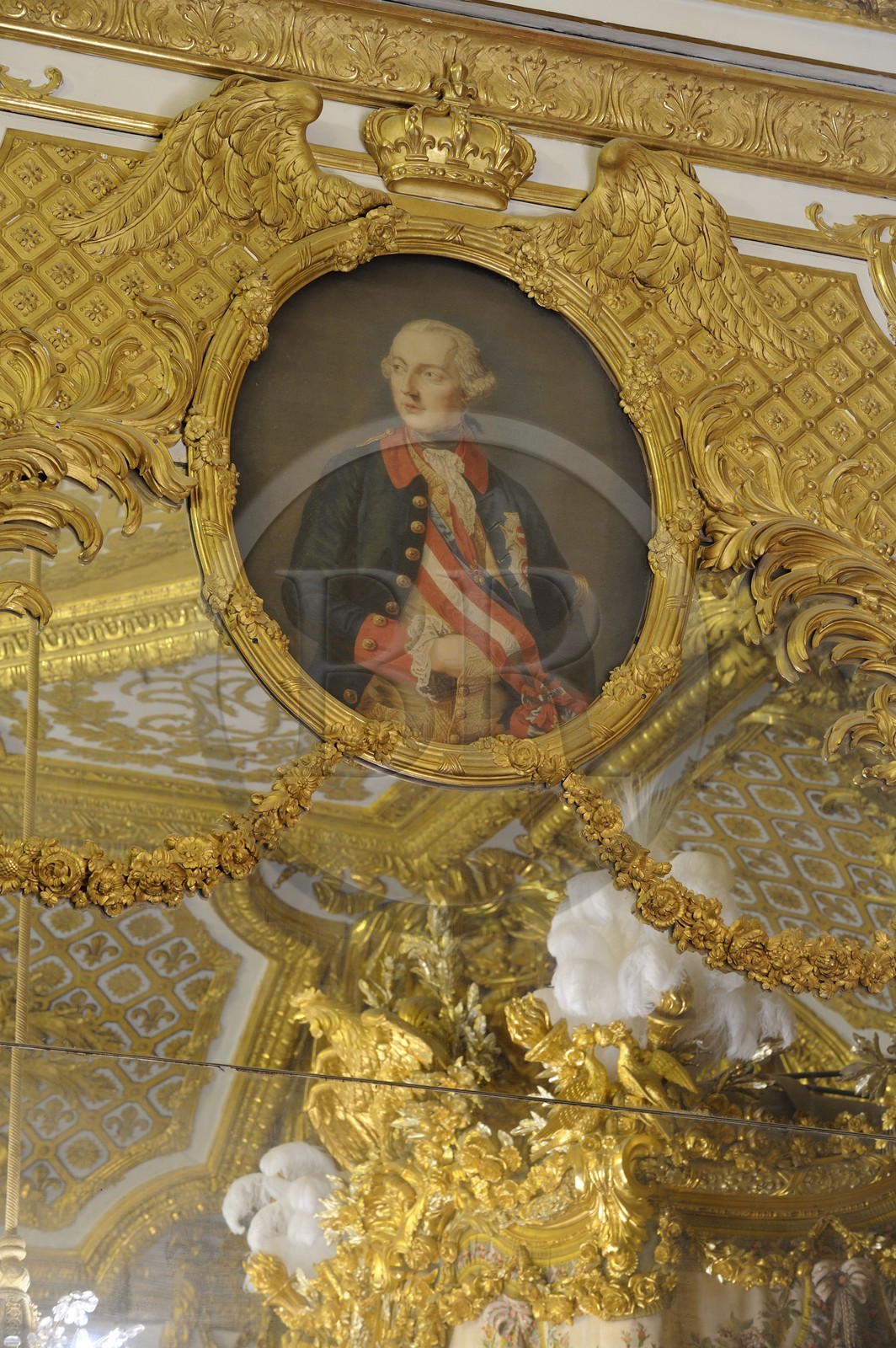 France, Yvelines, Chateau de Versailles, listed as World Heritage by UNESCO, Les Grands Appartements (State Apartments), the Queen's bedroom