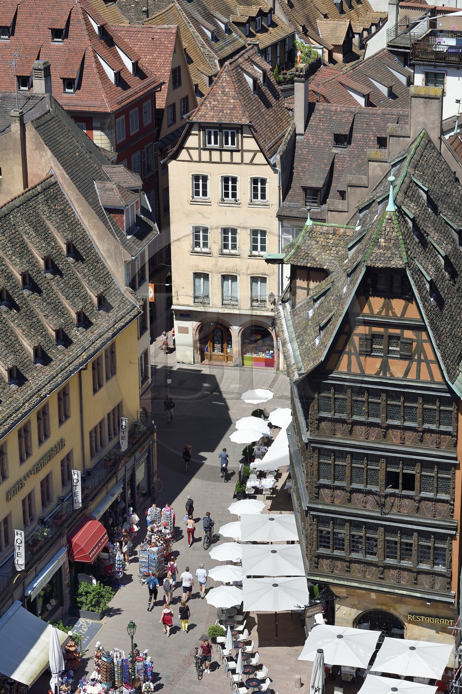 France, Bas-Rhin (67), Strasbourg, vieille ville classée au Patrimoine Mondial de l'UNESCO, la Maison Kammerzell au pied de la cathédrale Notre-Dame