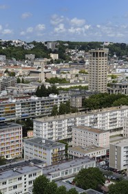 France, Seine-Maritime (76), Le Havre, Centre-ville reconstruit du Havre par Auguste Perret classé Patrimoine Mondial de l'UNESCO, l'Hotel de Ville de Perret (1958)