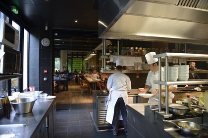 France, Marne (51), Reims, Brasserie Le Jardin dans le Domaine Le Crayères